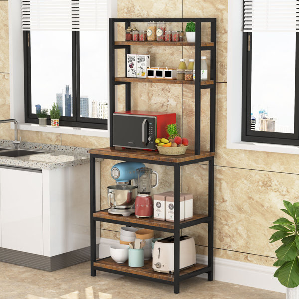 Bakers rack deals with marble shelf